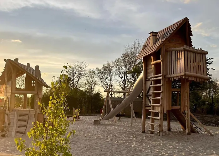 Family Near Lake, And Dunes *